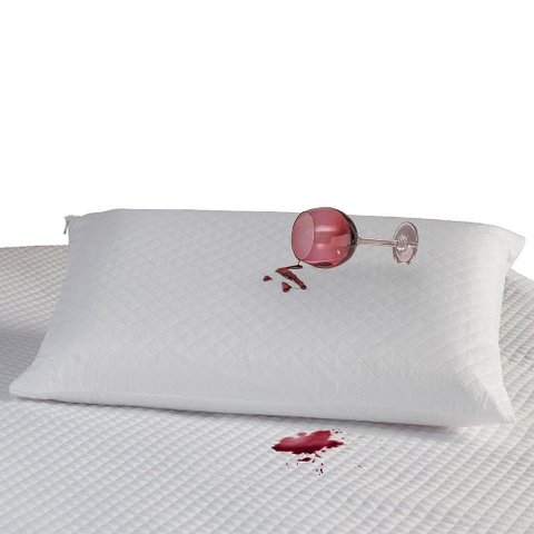 Capa Protetora para Travesseiro Impermeável Matelado 2 Unidades - Branco