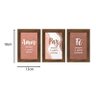 Kit 3 Quadros para Decoração Amor Fé Frases Sala Quarto - 4