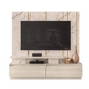 Ver imagem 1 de Home Estante Tellus para TV 75" com Gavetas Calacata/ Off White