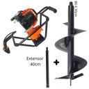 Ver imagem 1 de Perfurador de Solo Vulcan VPS520 Broca 80x30cm Com Extensor de 40cm Ideal Para Colocações de Mour