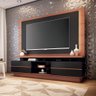 Rack com Painel Palazzo Tv 70 210cm Nature Preto Tana Decor - 2