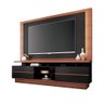 Rack com Painel Palazzo Tv 70 210cm Nature Preto Tana Decor - 1