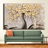 Quadro Decorativo Floral Borda Infinita em Canva 70 x 120cm - FLORAL 3 - 2