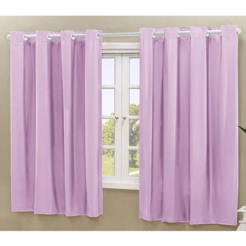 Cortina Daily Varão 2,80MX1,60m Blackout PVC Rosa Casa Scarpa