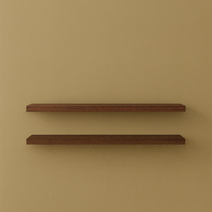 Kit 2 Prateleiras Marrom 50x15 Quarto Sala Cozinha Parede