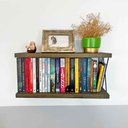 Ver imagem 1 de Prateleira Dual de Ferro e Madeira 60cm Industrial Tabaco e Preto