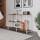 Ver imagem 1 de Aparador Industrial Artesania Branco e Imbuia 120cm