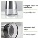 Ver imagem 3 de Kit Galheteiro de Vidro e Inox com Suporte 230ml 3 Peças Cozinha