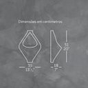 Ver mais imagens de Vaso Gota de Parede 35 (5l) Cor Cimento Japi