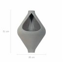 Ver imagem 4 de Vaso Gota de Parede 35 (5l) Cor Cimento Japi