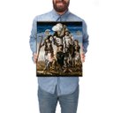 Ver imagem 1 de Quadro Decorativo Cândido Portinari Os Retirantes:Pequeno 44x37cm/Chassi com Borda Infinita