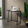 Escrivaninha 80cm Home Office Dobravel Estilo Industrial Preto - 1