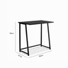 Escrivaninha 80cm Home Office Dobravel Estilo Industrial Preto - 3