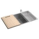 Ver imagem 1 de Cuba de Cozinha Retangular 75x40cm com Acessórios Inox Deca Cod: Cc.670.75.ac.inx