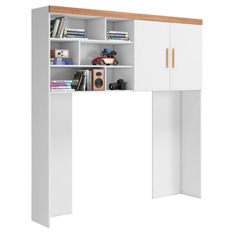 Módulo Infantil Aéreo Chiara 2 Portas MDP 195cm Branco Carvalho Phoenix Baby