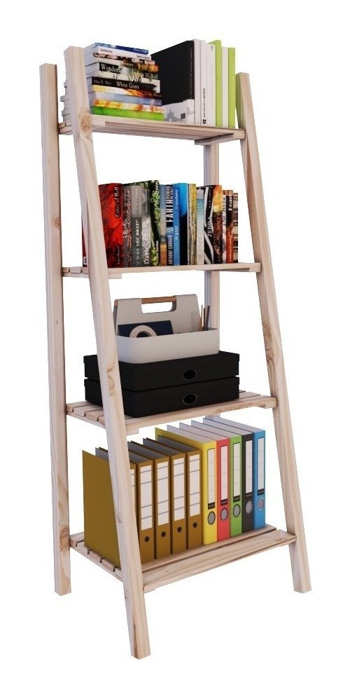 Estante escada Para Livros Madeira Decoração Technox - 2