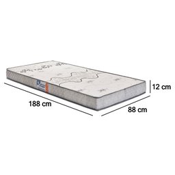 Colchão Solteiro Dream Espuma D20 Gazin 88x188x12 Cinza - 4