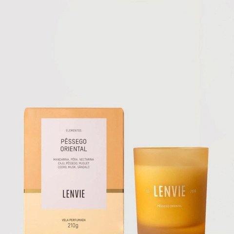Vela Perfumada Pessego Oriental Elementos - 210g