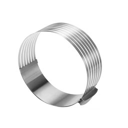 Cortador de Bolo Molde Camadas Ajustavel Aro Inox 16 a 20cm - 2