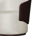 Ver imagem 3 de Poltrona Organica Beatriz Veludo Bege C/ Composê Corano Marrom - Lm Decor
