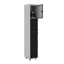 Ver imagem 1 de Armário Roupeiro Aço 4 Portas Guarda Volume Ea701 Preto