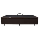 Ver imagem 5 de Base Box Baú para Cama Solteiro 88x188cm Liz S05 Sintético Marrom - Mpozenato