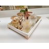 Bandeja Lavabo Banheiro Cozinha Difusor Mdf Pé Rosê Bronze - 2