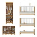Ver imagem 2 de Conjunto de Quarto Aurora 4 Portas 6 Gavetas MDP-MDF 62cm Multimóveis