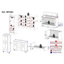 Ver imagem 4 de Conjunto de Quarto Aurora 4 Portas 6 Gavetas MDP-MDF 62cm Multimóveis