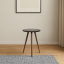 Ver imagem 1 de Mesa Latertal Redonda Baixa Tampo Fino - Preto