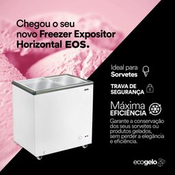 Freezer Expositor Horizontal Eos 176 Litros Dupla Ação Eeh200 110v - 3