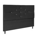 Ver imagem 1 de Cabeceira Cama Box Queen 160cm Virgínia:preto