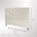 Ver imagem 3 de Cabeceira Cama Box Queen 160cm Virgínia:preto