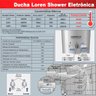 Chuveiro Loren Shower Ultra Eletrônica 127v/5500w Lorenzetti - 2
