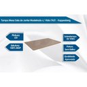 Ver imagem 2 de Mesa Cozinha Elma Premium Madeira Maciça C/ Tampo Madeirado C/ Vidro 120x80cm e 4 Cadeiras Alice
