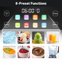 Ver imagem 4 de Amzchef Liquidificador Profissional 8-em-1 2000w com Painel Led, Cinza