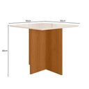 Ver imagem 3 de Mesa de Jantar Helô Quadrada Vidro 90cm Off White Pallazio