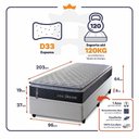 Ver imagem 2 de Cama Box Baú Solteirão 96x203 Dakota Espuma D33 King House