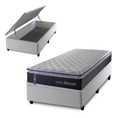 Cama Box Baú Solteirão 96x203 Dakota Espuma D33 King House