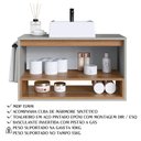 Ver imagem 6 de Conjunto Armario e Gabinete 80cm com Cuba Mel Arenas Proddy Mel Arenas