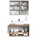 Ver imagem 2 de Conjunto Armario e Gabinete 80cm com Cuba Mel Arenas Proddy Mel Arenas
