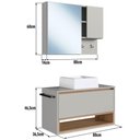 Ver imagem 4 de Conjunto Armario e Gabinete 80cm com Cuba Mel Arenas Proddy Mel Arenas