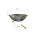 Ver imagem 2 de Kit 5 Puxadores Concha Puxadores de Gaveta Puxador Colonial - Prata Velho