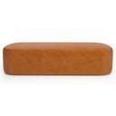 Ver imagem 4 de Cabeceira Cama Box Queen 160cm Lanna com Puff Recamier Doha W01 Couríssimo Canela - Lyam Decor