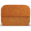 Ver imagem 3 de Cabeceira Cama Box Queen 160cm Lanna com Puff Recamier Doha W01 Couríssimo Canela - Lyam Decor