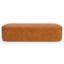 Ver imagem 4 de Cabeceira Cama Box Queen 160cm Lanna com Puff Recamier Doha W01 Couríssimo Canela - Lyam Decor