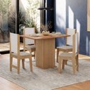 Ver imagem 1 de Conjunto Sala de Jantar com Mesa e 4 Cadeiras Luana Yescasa