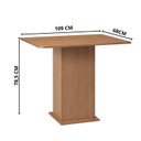 Ver imagem 4 de Conjunto Sala de Jantar com Mesa e 4 Cadeiras Luana Yescasa