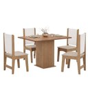 Ver imagem 3 de Conjunto Sala de Jantar com Mesa e 4 Cadeiras Luana Yescasa