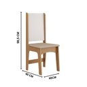 Ver imagem 5 de Conjunto Sala de Jantar com Mesa e 4 Cadeiras Luana Yescasa